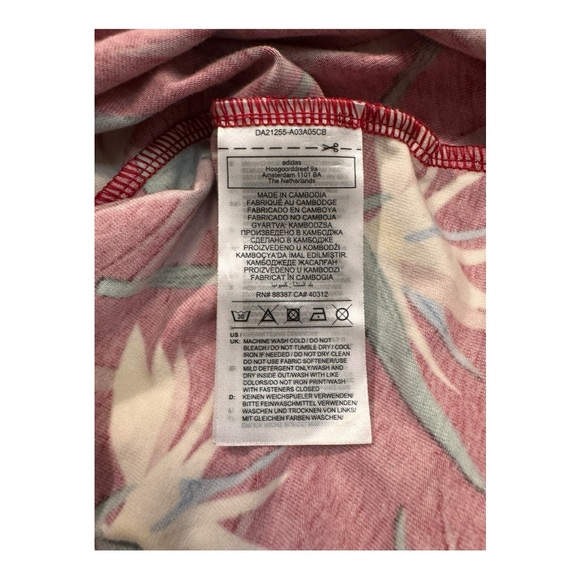 ADIDAS | x Thebe Magugu NEW! 3-Stripes Long Sleeve Bodysuit in Red, Size XS - Picture 11 of 14